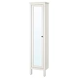 Ikea Hemnes 702.176.85 - Armario Alto con Puerta de Espejo, Color Blanco, tamaño 19 1/4 x 12 1/4 x 78 3/4 Pulgadas