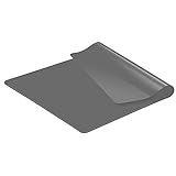 KitchenRaku Base de silicona antideslizante de 50 x 70 cm, 1,5 mm de silicona, resistente al calor, antiadherente, reutilizable, apta para alimentos, apta para lavavajillas (gris)