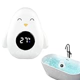 Termómetro de baño para bebé, termómetro de baño para niños, temperatura de baño segura, perfecta temperatura de baño, termómetro para baño seguro para niños y niñas (blanco)