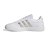 adidas Grand Court TD Lifestyle Court Casual, Sneaker Mujer, Blanco (Ftwwht/Plamet/Ftwwht), 37 1/3 EU