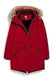 C&A Parkamantel Parka coat para mujer, rojo 44, rojo, 46