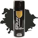 H HANSEL HOME Pintura Spray Negro Brillo 400 Ml