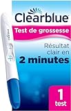 Clearblue - Prueba de embarazo con Detección rápida, resultado desde tan solo 1 minuto, 1 test