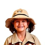 DEQUBE - Sombrero de explorador unisex, completa tu disfraz con complementos, talla unica