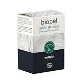 Biobel - Jabón de Pastilla con Aceite de Coco - 100% Natural - Eficaz Quitamanchas - Para Prendas y Pieles Sensibles - Con Aceite Esencial de Lavanda - Ideal para Viajes o Acampadas - 240 g