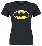 Collectors Mine - Camiseta de Batman con cuello redondo de manga corta para mujer, talla 40, color negro