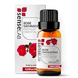 SenseLAB Aceite Esencial de Rosa Damascena - Aceite de Rosa Damascena Natural 100% Puro de Grado Terapéutico para Difusor de Aromaterapia y Humidificador - Aceite para el Cuidado de la Piel (10 ml)