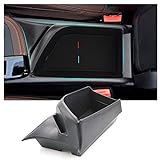 CDEFG Compatible con BMW X1 F48 X2 F39 2016-2019, Caja de almacenamiento Consola Central Apoyabrazos Interior Center Armrest Storage Box, Con Tapete Antideslizante Accesorios Interiores coche (Negro)