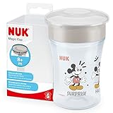 NUK Magic Cup vaso | +8 meses | 230 ml | a prueba de derrames de 360° (gris)