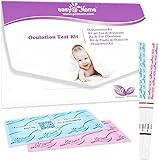 Kits de Tests de Fertilidad y Embarazo Easy@Home: 20 Test de Ovulación (25mlU/ml) & 5 Test de Embarazo (10mlU/ml) Utrasensible - Premom APP Predictor de Ovulación de Mujer Español - 20LH + 5HCG