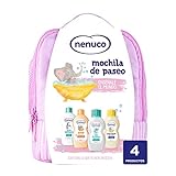 Nenuco Pack Bebé Mochila de Paseo color rosa, contiene colonia, jabón, champú y leche hidratante, 4 productos x 200 ml