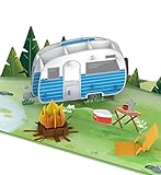papercrush® Tarjeta desplegable de camping con caravana, tarjeta de cumpleaños 3D o regalo de dinero para campistas, regalo divertido para mujeres y hombres, vale para camping o viaje