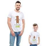 Calledelregalo Regalo Personalizado para Padres e Hijos: Pack de Camisetas 'De Tal Palo.' Personalizadas con Sus Nombres (Camiseta Adulto + Body o Camiseta Infantil)