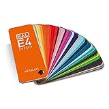 RAL E4 carta de colores, 70 colores metálicos a toda página, brillantes
