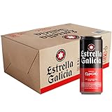 Estrella Galicia Especial - Cerveza Lager Especial, Pack de 24 Latas x 33 cl, Sabor Ligero y Amargo, Aroma a Lúpulo, 5,5% Volumen de Alcohol