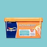 Bruguer ULTRA RESIST Pintura para paredes ultra lavable Azul Turquesa 4L