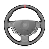 MEWANT Funda de volante de piel de microfibra negra para Opel Corsa C Combo C Vauxhall Corsa C Holden Barina Tigra