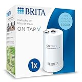 BRITA ON TAP V (600L) Cartucho de recambio de filtro de agua - para agua sostenible de buen sabor, reduce las micro partículas, los metales pesados y otras sustancias que alteran el sabor