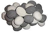COALS 4 YOU - Repuestos de piedras de cerámica para estufas de gas en color blanco y gris para biocombustibles, embaladas. 7 piedras blancas y 8 grises en cada caja que mide 14 x 21 x 14 cm.