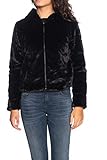 ONLY Onlchris Fur Hooded Jacket Otw Noos Chaqueta, Negro (Black Black), X-Small para Mujer
