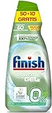 Finish Power Gel 0% Detergente Gel Lavavajilla con Certificado Ecológico - 60 Dosis