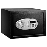 Amazon Basics - Electrónico Caja fuerte (14L), color negro