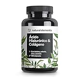 Colágeno + Ácido hialurónico – 180 cápsulas – enriquecido con biotina, selenio, zinc, vitamina C de acerola – dosis alta de 1000mg colageno