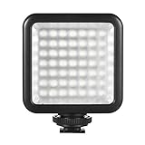 Andoer Mini LED Luz con Adaptador de Montaje de Zapata para Estudio Fotografía Lámpara LED de Vídeo para Cámara para Canon Nikon y Videocámara