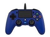 Nacon - Compact Mando con licencia Oficial Sony para PS4 y PC, Gaming Controller con Cable - Azul