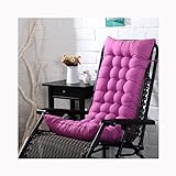 Cojines para sillas de jardín, sillas de jardín con Respaldo Alto, Cojines para Asientos, Cojines tapizados, Cojines para sillas con Respaldo Alto Resistentes a los Rayos UV (Color: Púrpura