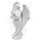 Figura decorativa de ángel 'Hope', diseño de ángel de la guarda, altura de 17 cm, figura decorativa de fe y esperanza