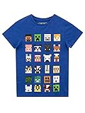 Camiseta para chicos de Minecraft azul real 7-8 Años