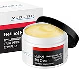 YEOUTH - Contorno de Ojos | Crema con Retinol | Contiene Ácido Hialuronico y Tripéptido 31 | Ideal Para Arrugas, Ojeras y Bolsas en los Ojos | Apto para Mujer y Hombre 30g