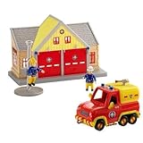 Fireman 04680 Sam - Estación de Bomberos y vehículo