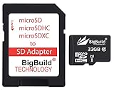 BigBuild Technology Memorycity - Tarjeta de memoria microSDHC para navegadores Tomtom Rider 400, 410, 450, 500, 550 (32 GB, clase 10)