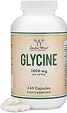 DW Glicina Suplemento | 240 Glicina Capsulas de Alta Potencia - 1000mg de Glycine por Porción | Suplemento de Aminoácidos | Sin OGM y Gluten | Fabricado en el Reino Unido.