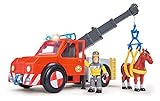 Sam El Bombero - camión Rescate 23 cm con Figura y Caballo (Simba Dickie 9258280)