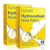 Parche nasal - Tira limpiadora de poros para nariz, espinillas, zits y aceite - Tiras nocturnas para los poros para absorber la suciedad de la nariz del acné (24 parches)