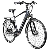 Zündapp Z810 Pedelec - Bicicleta de trekking eléctrica para hombre (52 cm), color negro