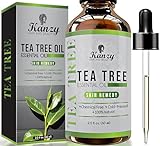 Kanzy Aceite Arbol del Te 60ml Natural Tea Tree Oil Perfecto Tratamiento para Cara, Cuerpo, Piel y Cabello Aceite Esencial Arbol te Bio