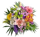 REGALAUNAFLOR- Ramo de flores naturales variadas - ENTREGA EN 24 HORAS DE LUNES A SABADO, Multicolor.