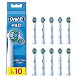 Oral-B Pro Precision Clean Recambios para Cepillo de Dientes Eléctrico, Pack de 10 Cabezales, Blanco - Originales
