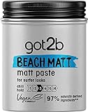 Got2b - Cera fijadora Beach Matt, 100 ml, Con efecto mate, Fijación media, No es pegajoso