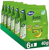 Hero Baby - Snack de Guisantes y Maíz, 100% ECO, BIO, con Ingredientes de Agricultura Ecológica y UE, No Fritos, Apto para Bebés a Partir de 10 Meses - Pack de 6 x 40 g