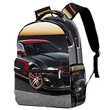 LAZEN Bookbag Ford Mustang Sports Car Printing Backpack Camping Daypack for Girl Boy College School Travel Lightweight