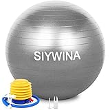 SIYWINA Fitness Pelota de Ejercicio Pelota de Pilates Embarazadas Anti Explosión Yoga Ball para Equilibrio Fitness Entrenamiento