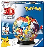 Ravensburger - 3D Puzzle Pokemon, Puzzle Ball, 72 Piezas, 6+ Años