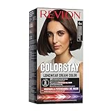 Revlon Colorstay Tinte Pelo Mujer, Coloración Permanente de larga duración, Incluye mascarilla potenciadora del color, Hasta 8 semanas de color, Tono 4.15 Chocolate Helado
