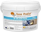 M-REJUN POOL de Tecno Prodist (5 Kg) Mortero flexible para sellado de juntas de baldosas y gresite en piscinas, ceramica, ladrillo, etc, apto para inmersión permanente (Junta 2 a 20 mm) Blanco