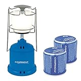 Campingaz Camping 206L lámpara de gas Bundle Incluye 2 x C206 cartucho de gas